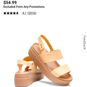 Crocs Brooklyn Low Wedge Sandal - Women's